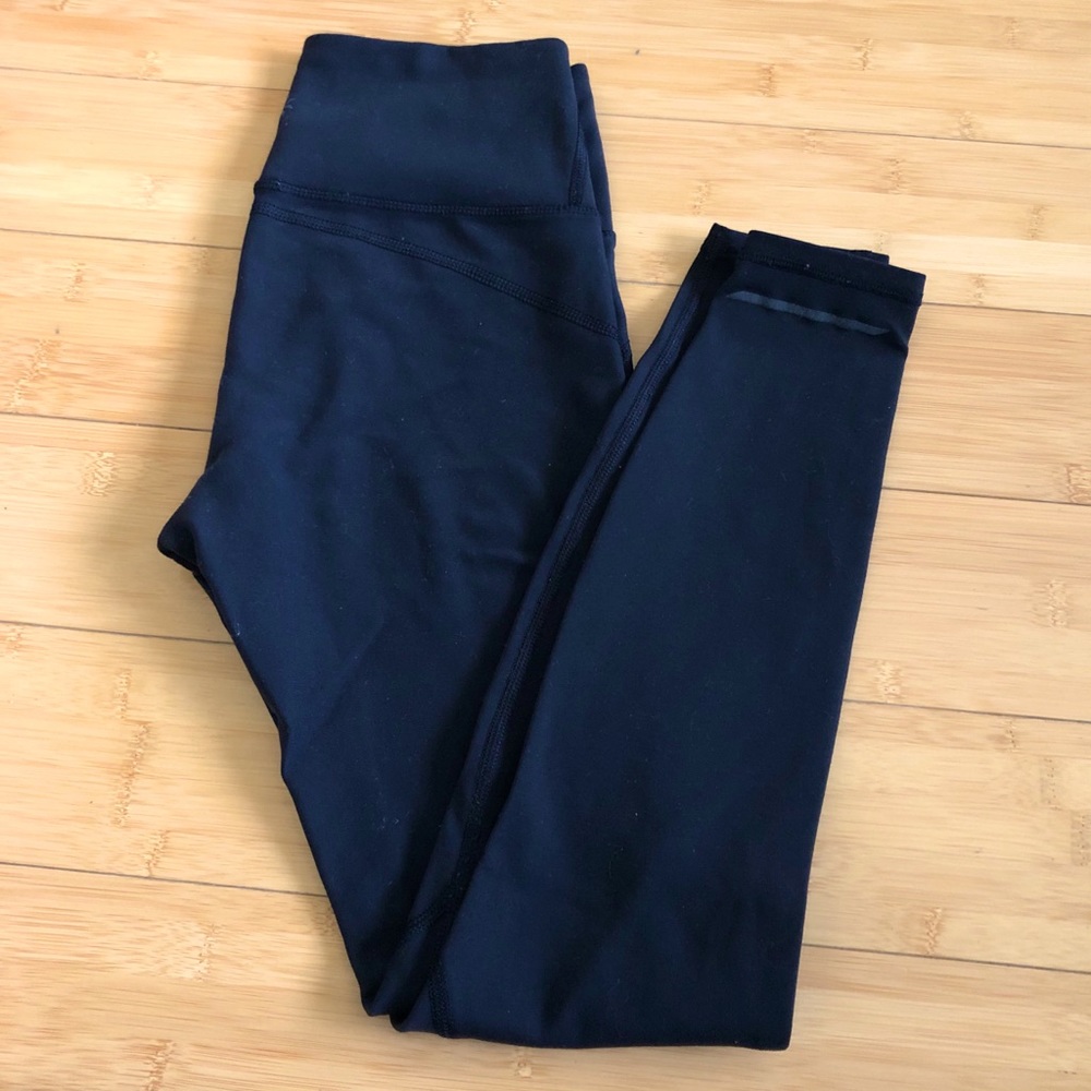 Athleta Black Reflective Leggings